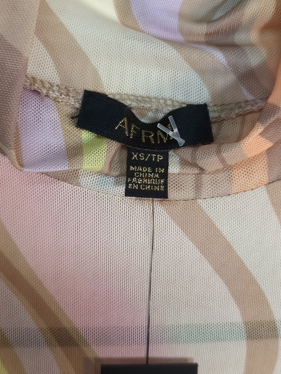 NEW AFRM Sunny Summer Marble Long Sleeve Shirt, Size S - Picture 7 of 9